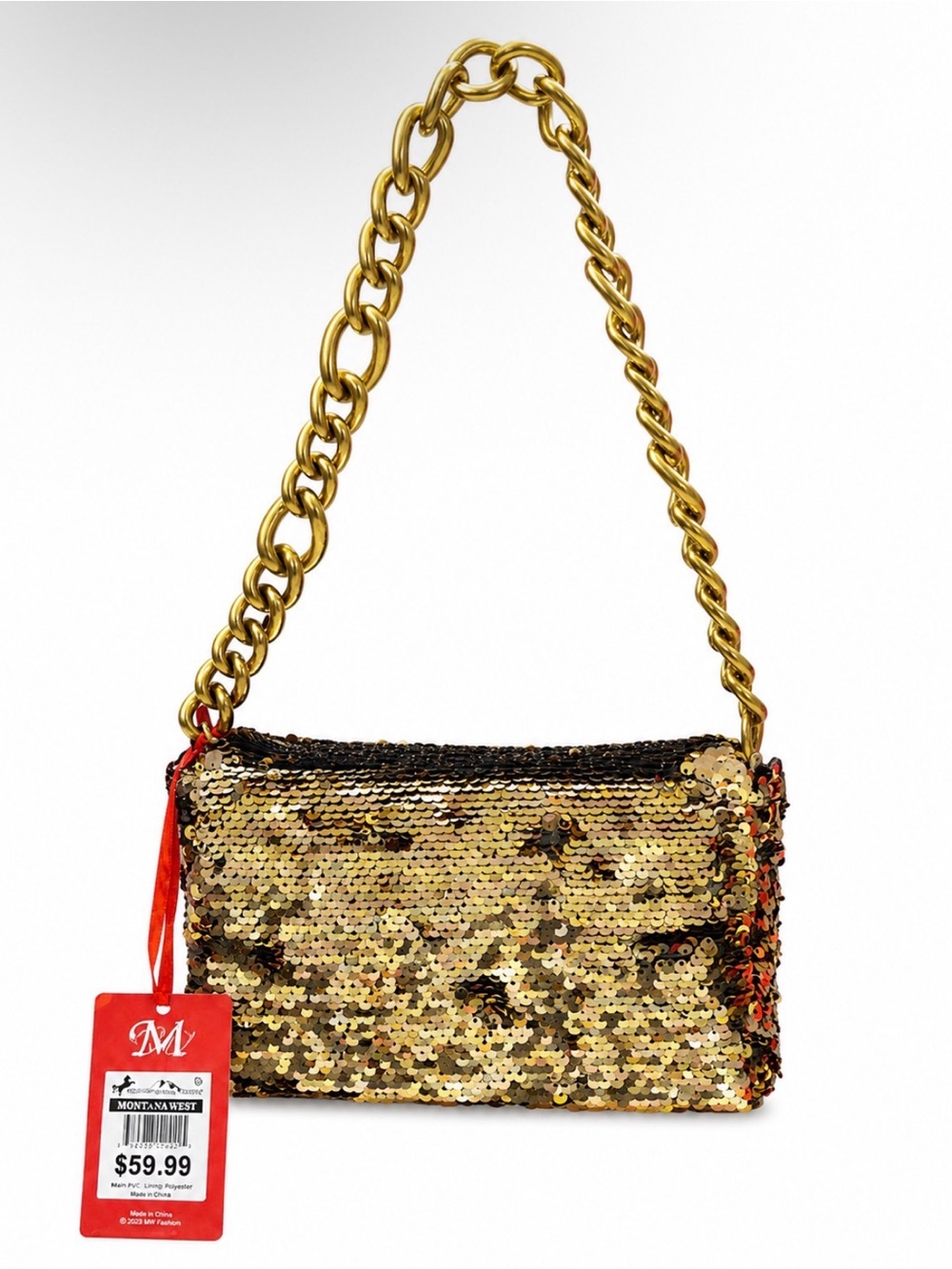 Montana West Sequin Clutch or Evening Bag - NWT